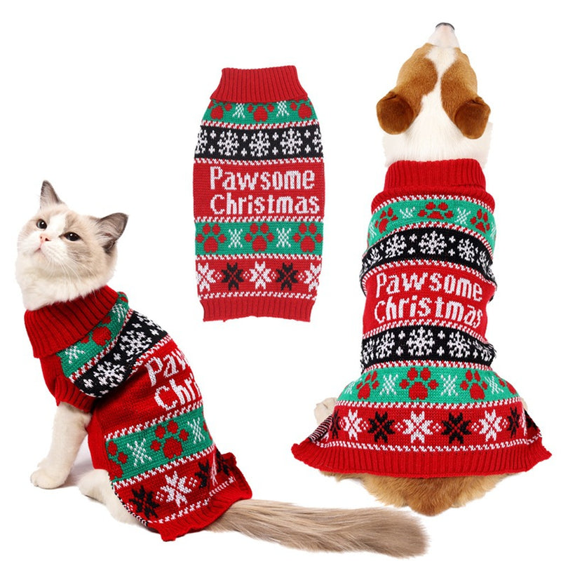 Warm Dog Clothes for Small Dog Coats Jacket Winter Clothes for Dogs Cats Clothing Chihuahua Cartoon Pet Sweater Costume Apparels