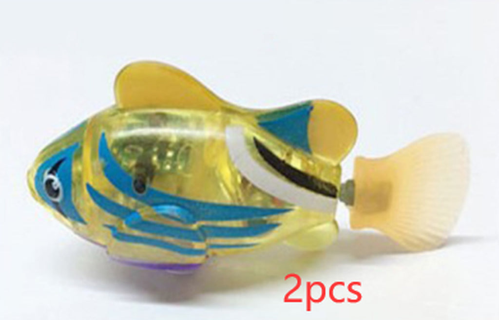 Cat Interactive Electric Fish Water Toy for Indoor Play Swimming Robot Fish Toys for Cat Dog Pet Baby Swimmer Bath Robofish Toys