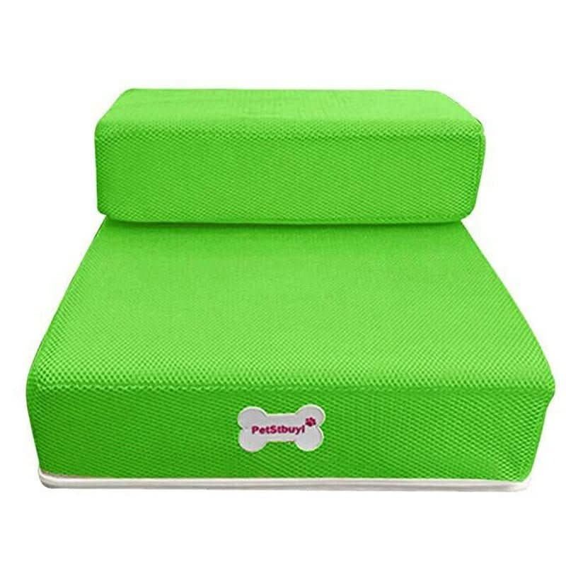 Luxora 2-Step Dog Stairs for Bed – Anti-Slip, Removable Pet Steps for Small Dogs & Cats