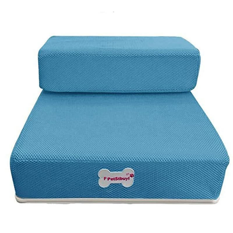 Luxora 2-Step Dog Stairs for Bed – Anti-Slip, Removable Pet Steps for Small Dogs & Cats