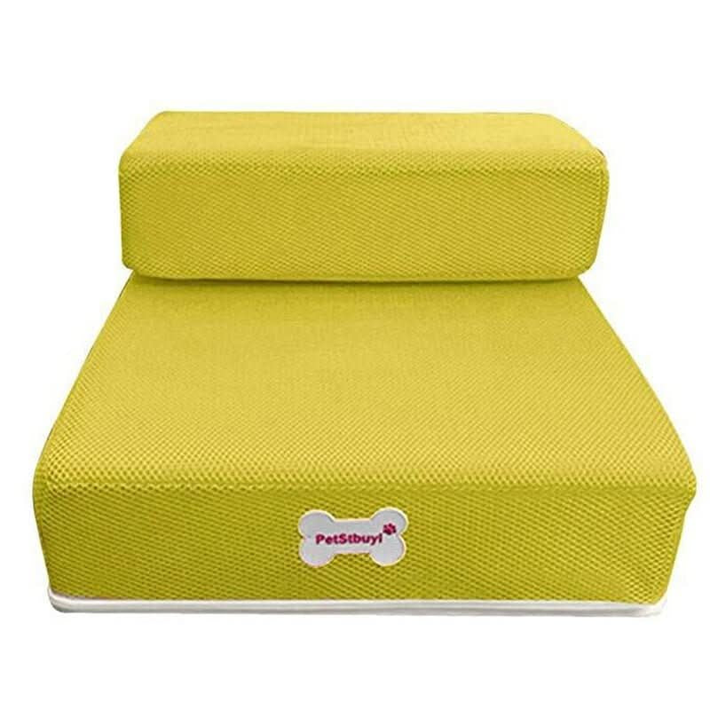 Luxora 2-Step Dog Stairs for Bed – Anti-Slip, Removable Pet Steps for Small Dogs & Cats